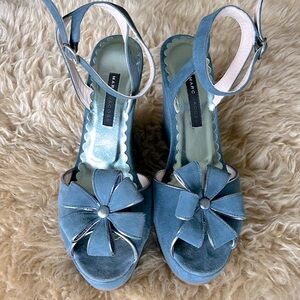 Marc Jacobs light blue wedges